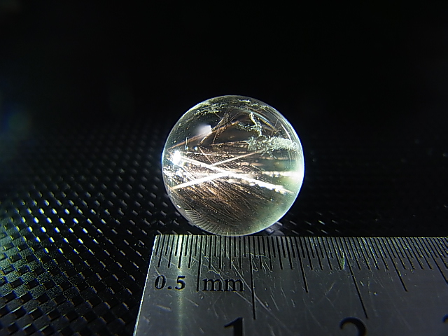 画像: マダガスカル産ピンクエンジェルラダー水晶丸玉 15mm