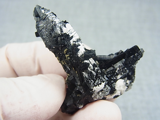 画像: 広西チワン族自治区産インターフェレンス（ブラックトルマリン）水晶 19.9g