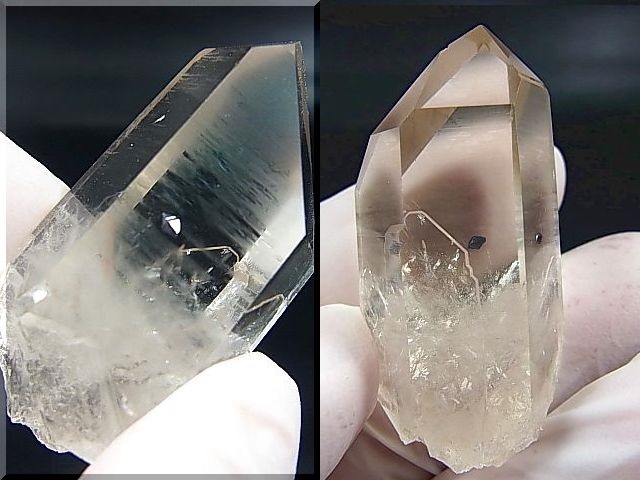 画像: ノルウェー産水晶ポイント（アナテース付き） 34.0g