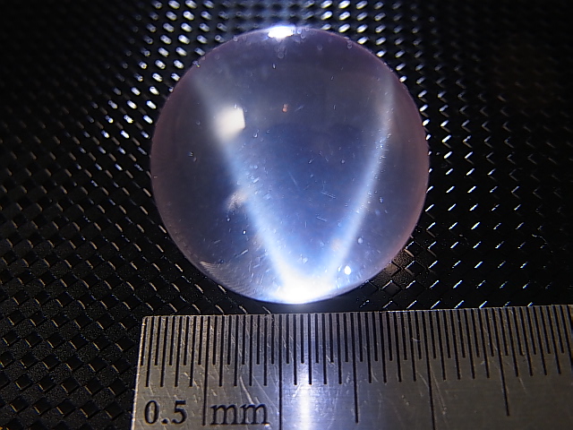 画像: マダガスカル産酸化チタン（ルチル）入りスターローズクオーツ丸玉（エンジェルフェザー） 18.5mm