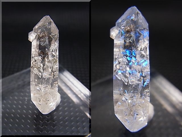 画像: パキスタン・クエッタ産蛍光オイル入りＤＴ水晶 2.0g
