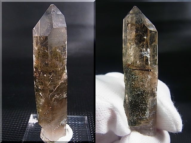 画像: ノルウェー産ライトスモーキー水晶ポイント（ルチル入り） 14.6g