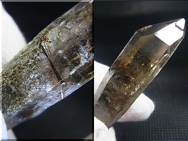 画像: ノルウェー産ライトスモーキー水晶ポイント（ルチル入り） 14.6g