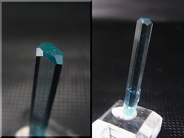 画像: ジェムグレード宝石需要品質：ベトナム産アクアマリン柱状結晶原石（レインボー入り） 5.5カラット