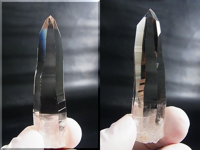 画像: ベトナム・ムーカンチャイ水晶「トゥーレ・レムリアンシード」ポイント（ほぼノンダメージ/ライトスモーキー） 22.8g