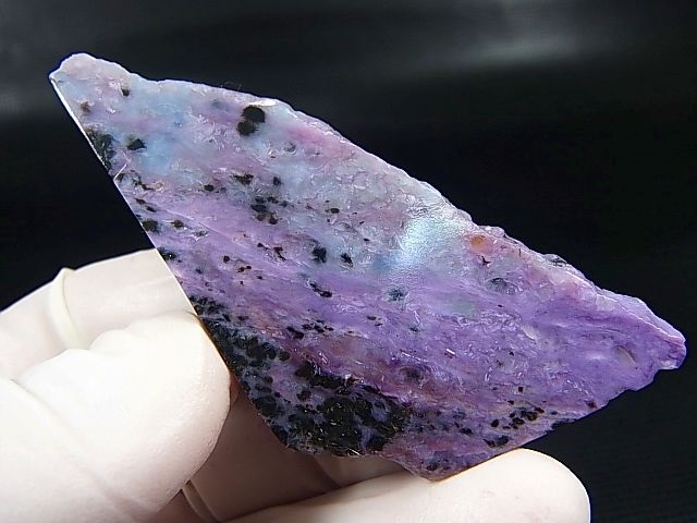 画像1: ロシア産チャロアイト研磨原石スラブ（1面研磨） 20.7g