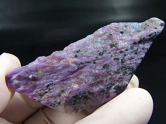 画像: ロシア産チャロアイト研磨原石スラブ（1面研磨） 20.7g