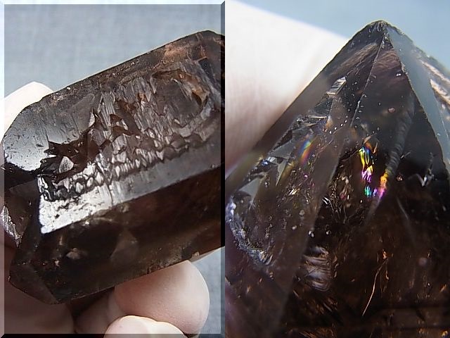 画像: マラウイ・ムランジェ産スモーキー水晶原石（ＤＴ/セプター/ウインドウエレスチャル） 96.2g