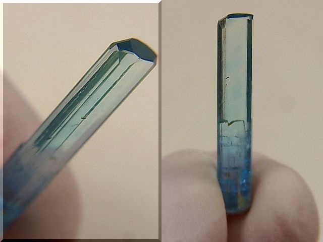 画像: ジェムグレード宝石需要品質：ベトナム産アクアマリン柱状結晶原石 3.4カラット