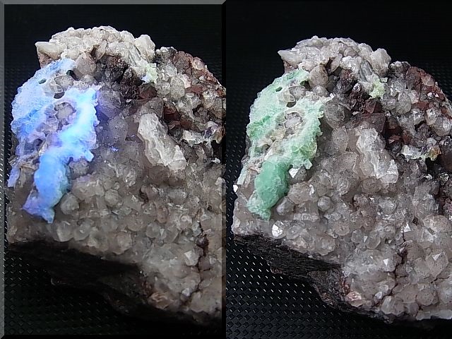 画像: スウェーデン・ガスグルヴァン産フローライト＆水晶原石 183.8g