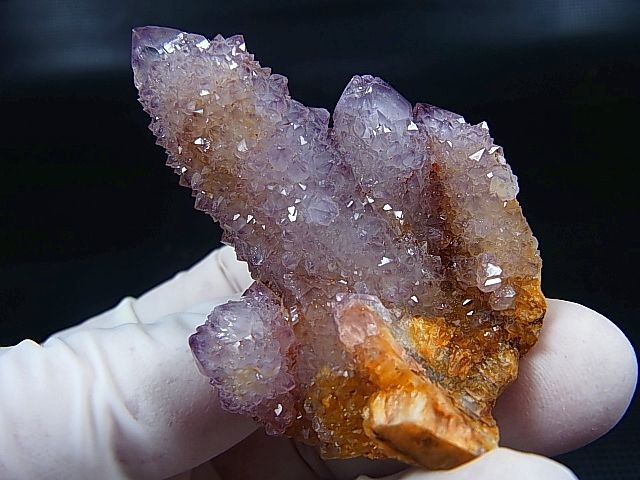 画像: 南アフリカ産カクタスアメジスト（スピリットクオーツ）ポイント（連晶） 51.7g