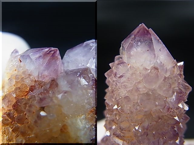 画像: 南アフリカ産カクタスアメジスト（スピリットクオーツ）ポイント（連晶） 51.7g