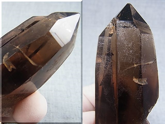 画像: マラウイ・ムランジェ産クリアスモーキー水晶（タントリックツイン） 127.6g