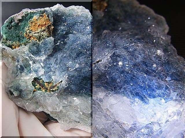 画像: ブラジル産フラワーブルーアメジスト原石 104.9g