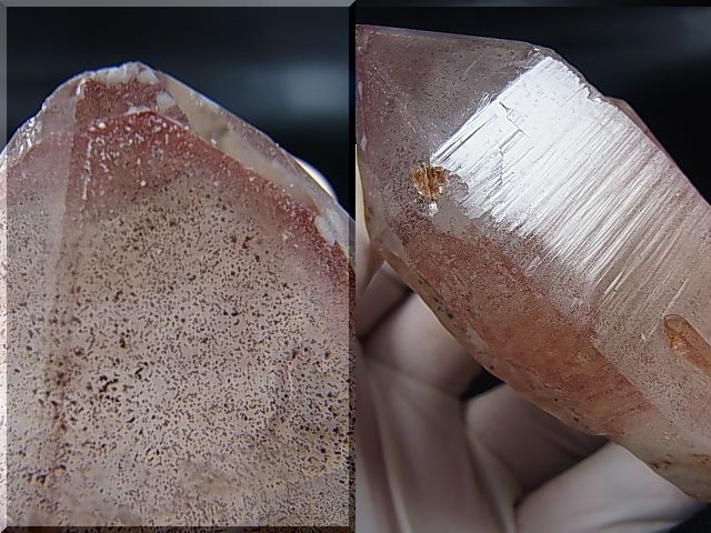画像: ノルウェー産レッドファントム水晶（クローライト/アデュラリアインクルージョン） 162.1g