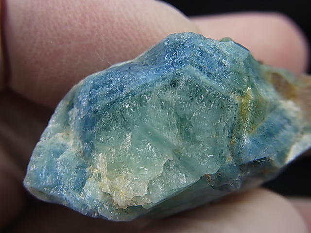 画像2: ベトナム産ディープブルーカラーアクアマリン結晶原石（水晶付き） 3点セット トータル 104.6g