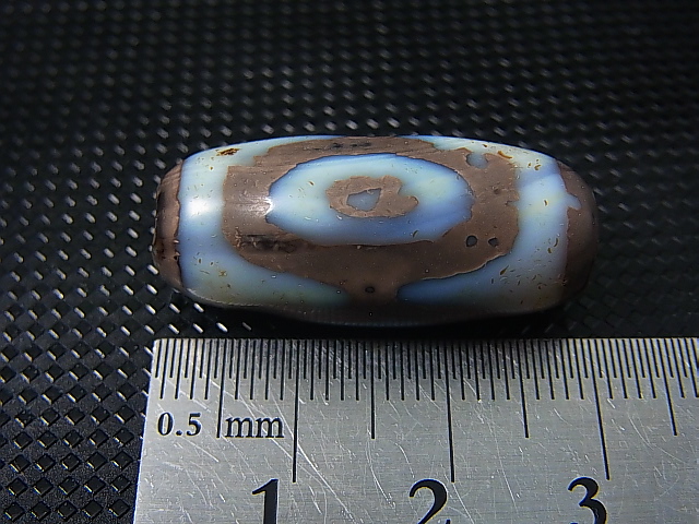画像: 「三眼」（ドラゴンライン入り）現代天珠 直径約12.5×29.5mm