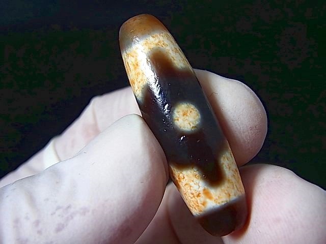 画像: 「三眼」現代天珠 直径約11×38.5mm