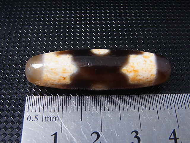 画像: 「三眼」現代天珠 直径約11×38.5mm
