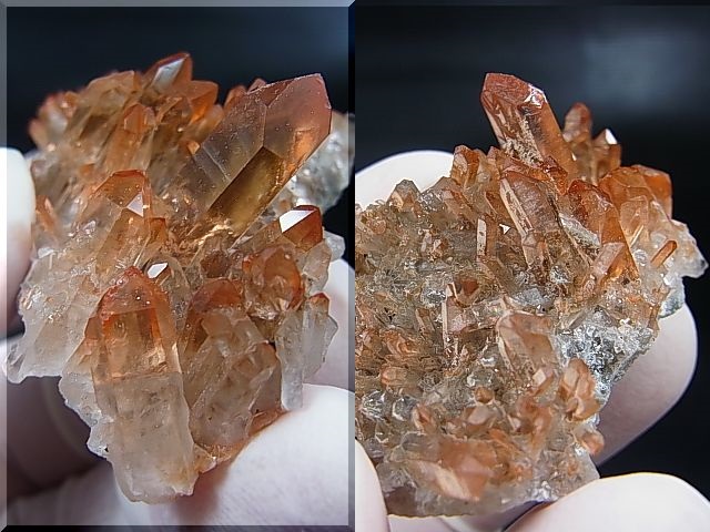 画像: スウェーデン産ヘマタイト（タンジェリン）水晶クラスター 30.5g