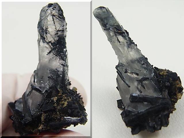画像: 広西チワン族自治区産インターフェレンス（ブラックトルマリン）水晶 9.9g