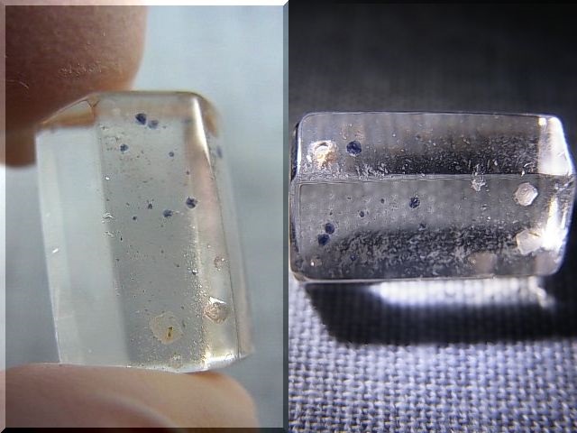 画像: マダガスカル産フローライトインクオーツ研磨原石 2.5g