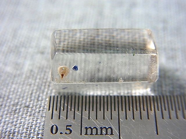画像: マダガスカル産フローライトインクオーツ研磨原石 2.5g