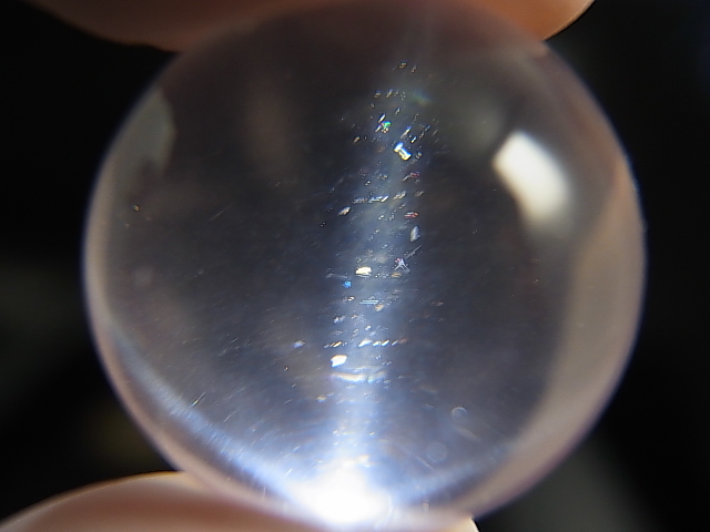 画像2: マダガスカル産酸化チタン（ルチル）入りスターローズクオーツ丸玉（エンジェルフェザー） 17.5mm