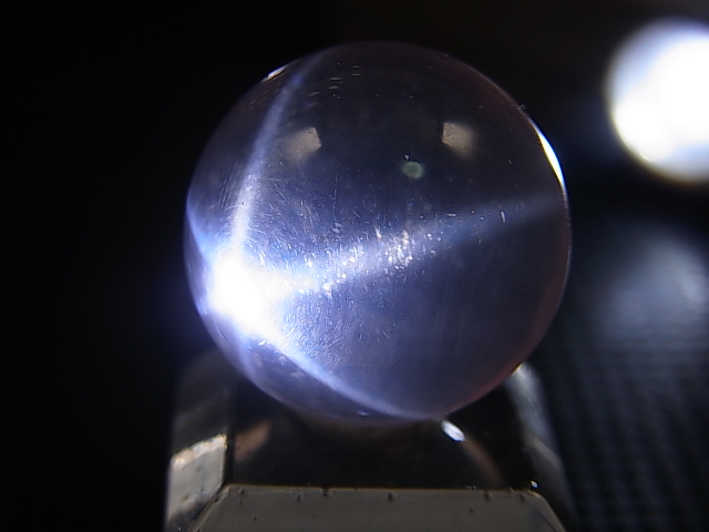画像: マダガスカル産酸化チタン（ルチル）入りスターローズクオーツ丸玉（エンジェルフェザー） 17.5mm