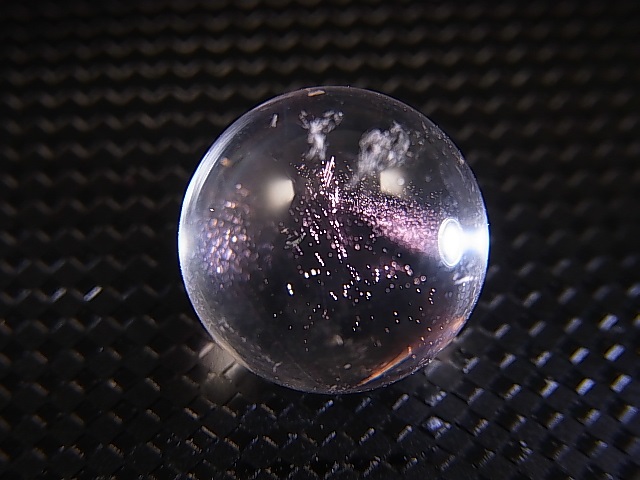 画像: マダガスカル産ピンクエンジェルラダー水晶丸玉 13mm