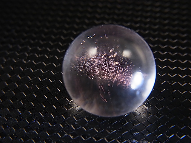 画像: マダガスカル産ピンクエンジェルラダー水晶丸玉 13mm