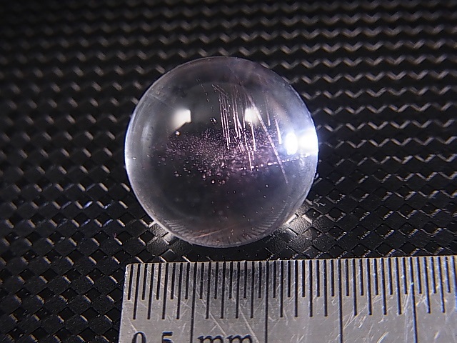 画像: マダガスカル産ピンクエンジェルラダー水晶丸玉 13mm