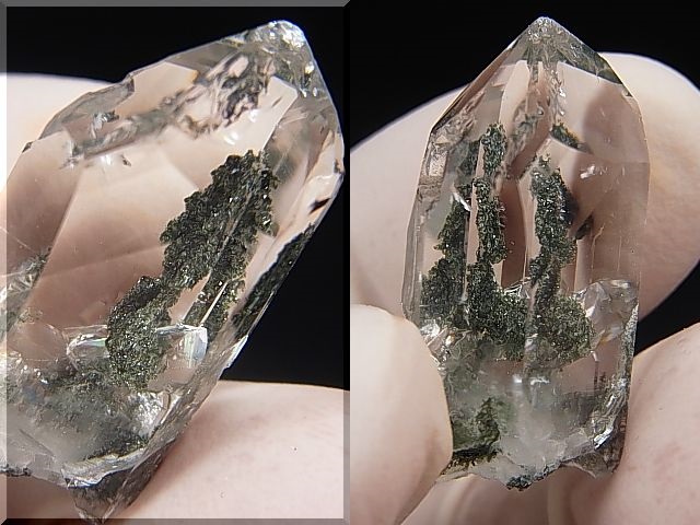 画像: インド・マニハール産ウォータークリア水晶（クローライト入り） 6.1g