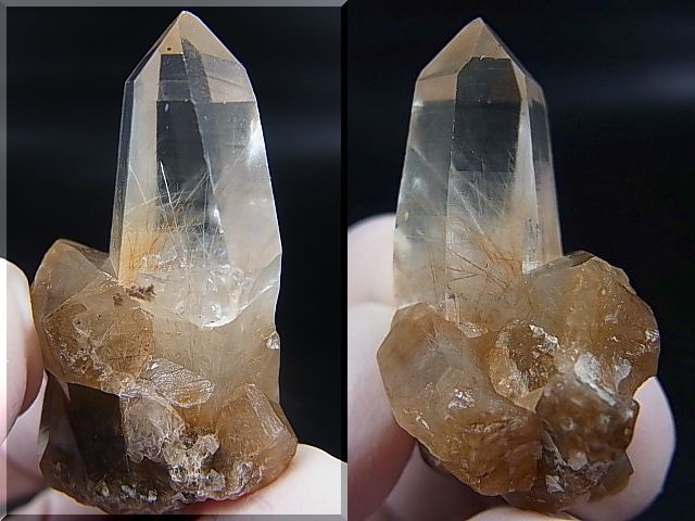 画像: 川上村産角閃石入り水晶ポイント 11.9g