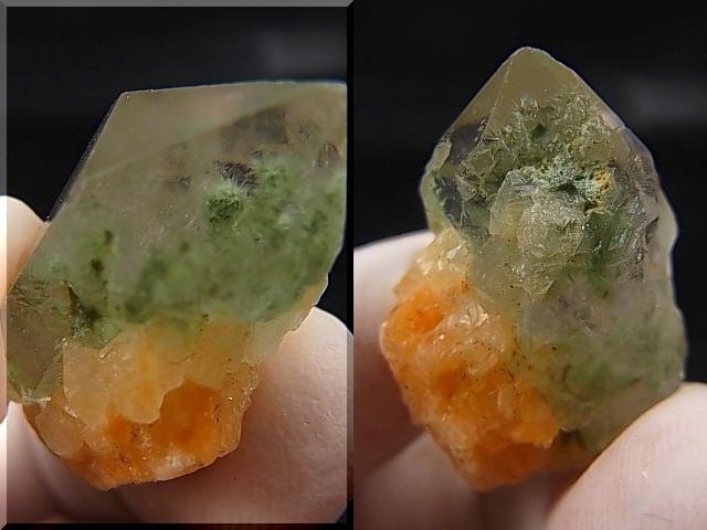 画像: ブラジル・ミナスジェライス州産バーストクローライトイン水晶 10.0g