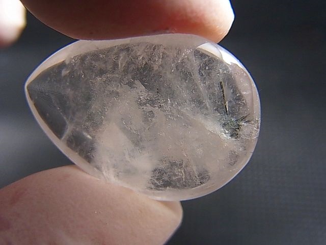 画像: マダガスカル産ホーランダイトインクオーツ研磨原石 5.3g