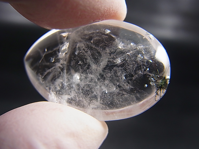 画像: マダガスカル産ホーランダイトインクオーツ研磨原石 6.5g