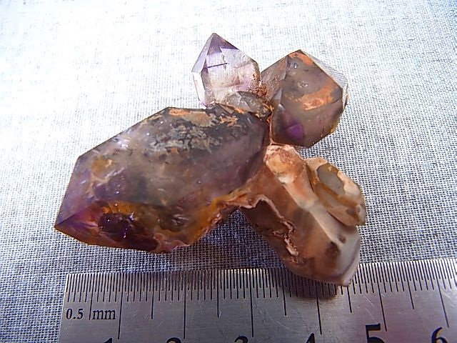 画像: ジンバブエ産シャンガーンアメジスト原石（エレスチャル/ＤＴ/多連晶） 30.7g