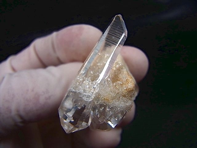 画像: インド・マニカラン産ウォータークリア水晶（ＤＴ/連晶/ドゥルージ水晶） 19.1g