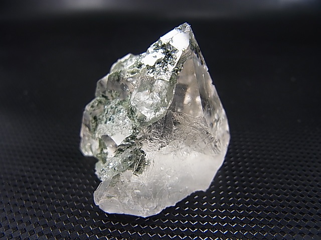 画像: インド・マニハール産ウォータークリアグリーン水晶（マイカ＆クローライト/レインボー入り） 37.4g