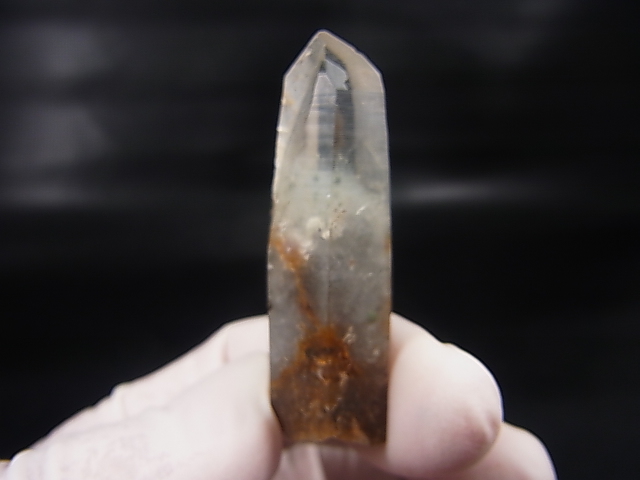 ハイクオリティ✨まりも入り水晶ポイント 尾平産まりも＆ファントム水晶ポイント 7.6g - パーフェクト
