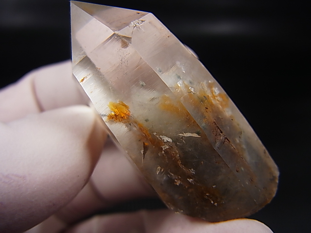 ハイクオリティ✨まりも入り水晶ポイント 尾平産まりも＆ファントム水晶ポイント 7.6g - パーフェクト