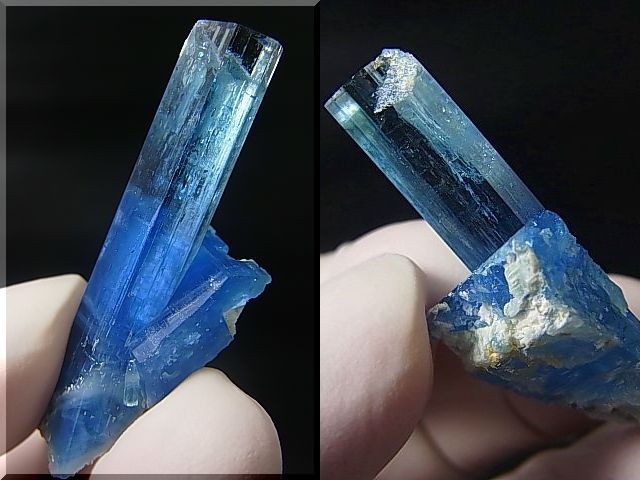 画像: ジェムグレード宝石需要品質：ベトナム産アクアマリン柱状結晶原石（連晶） 37.9カラット