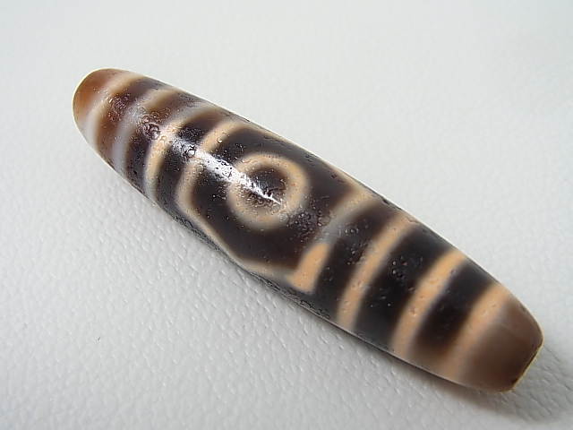 画像2: 「三眼」（ドラゴンライン入り）現代天珠 直径約14×57mm