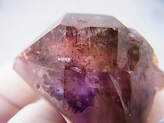 画像: ジンバブエ産シャンガーンアメジスト原石（エレスチャル/セプター） 34.3g