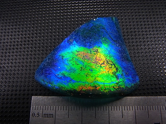 画像: アフガニスタン産スーパーイリデッセンス・ローマングラス（ブルーグリーン） 3.4g