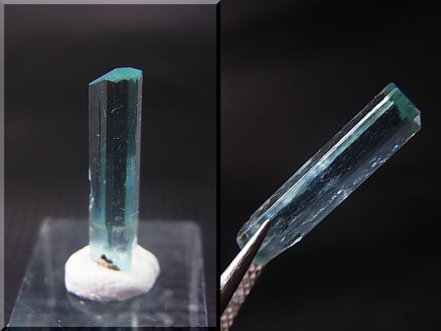 画像: ジェムグレード宝石需要品質：ベトナム産アクアマリン柱状結晶原石 1.9カラット