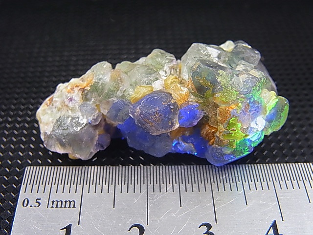 画像: ナミビア・エロンゴ産フローライト＆モスコバイト＆ハイアライト原石 19.3g