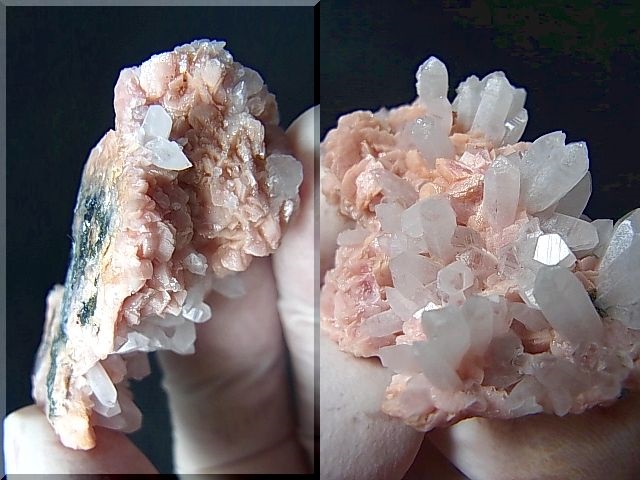 画像: ルーマニア産ロードクロサイト/水晶原石 32.7g