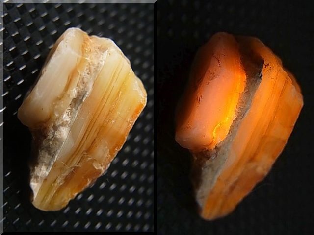 画像1: Hokkaidoite北海道然別湖産蛍光オパール原石 2.7g